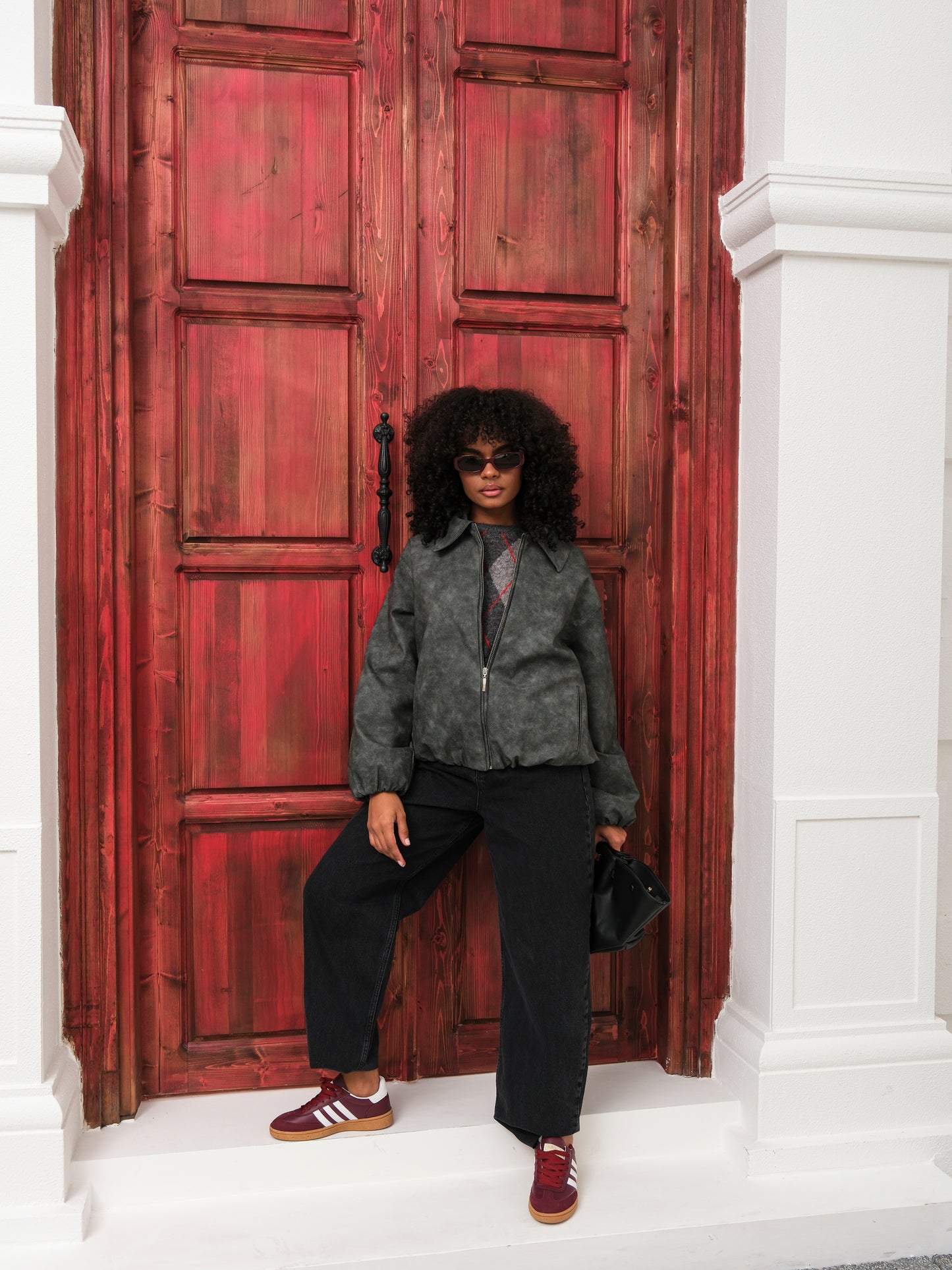 Yüksek Bel Balloon Fit Siyah Jean