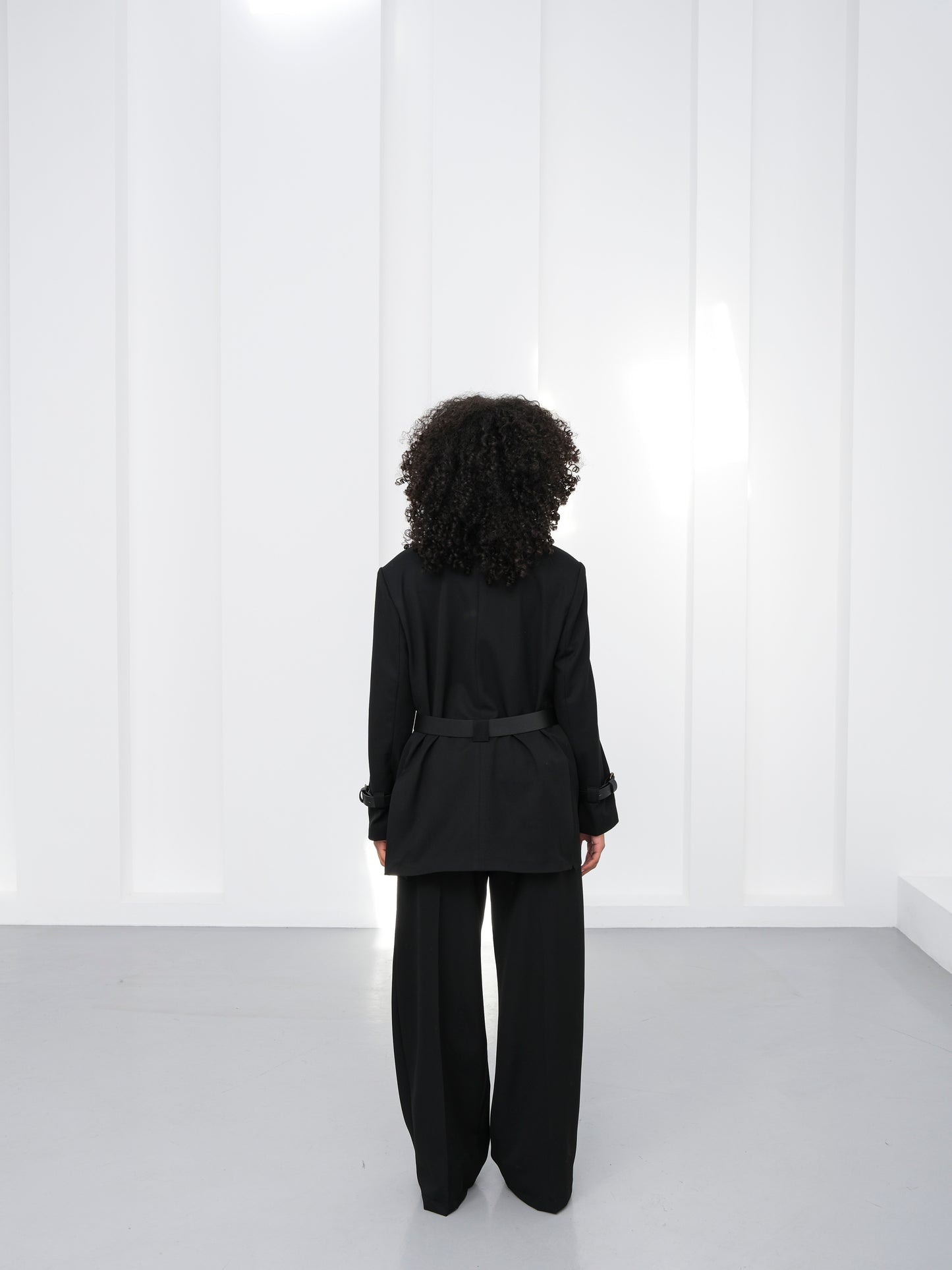 Siyah Oversize Blazer Ceket Pantolon Takım Elbise