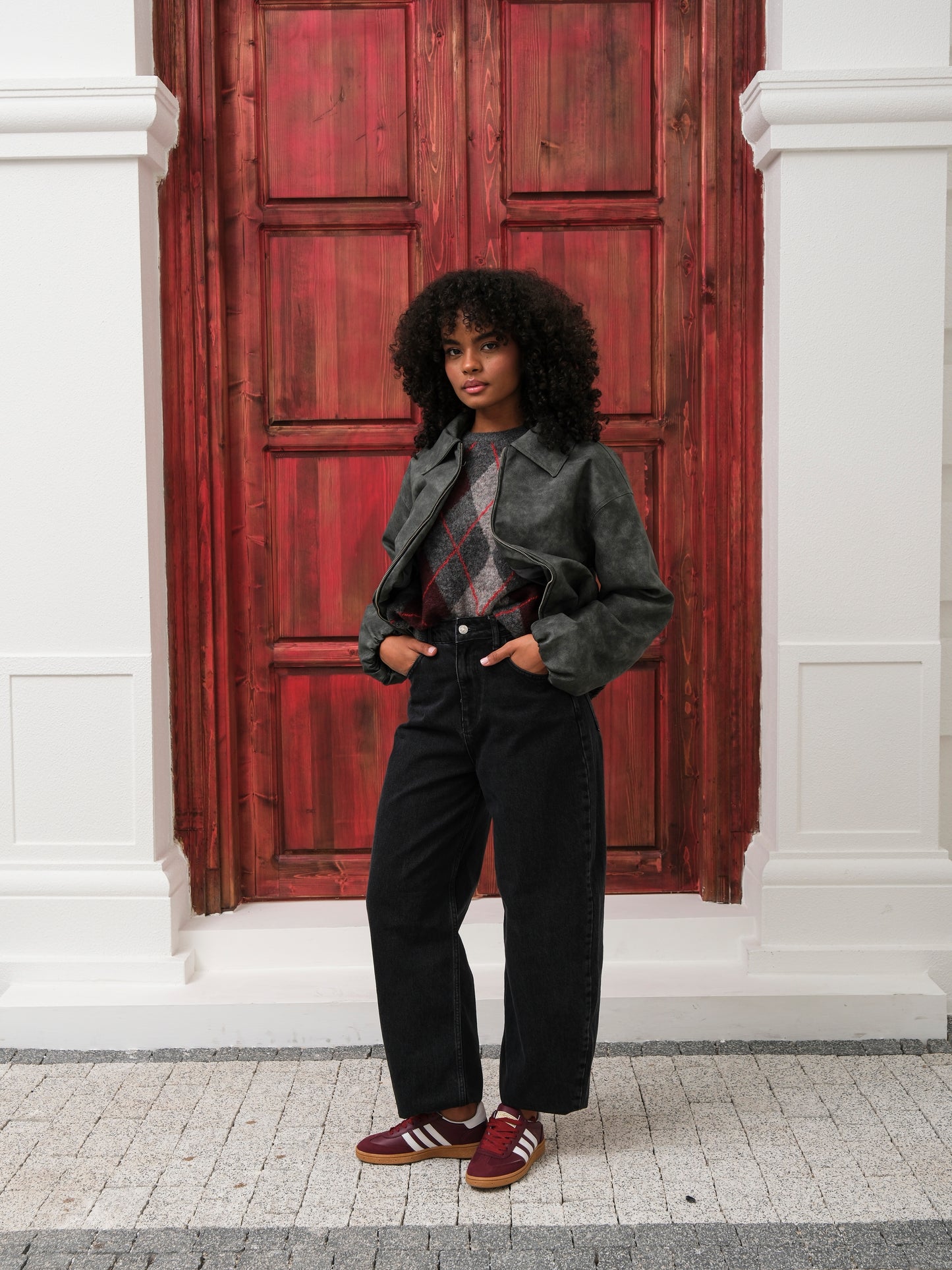 Yüksek Bel Balloon Fit Siyah Jean