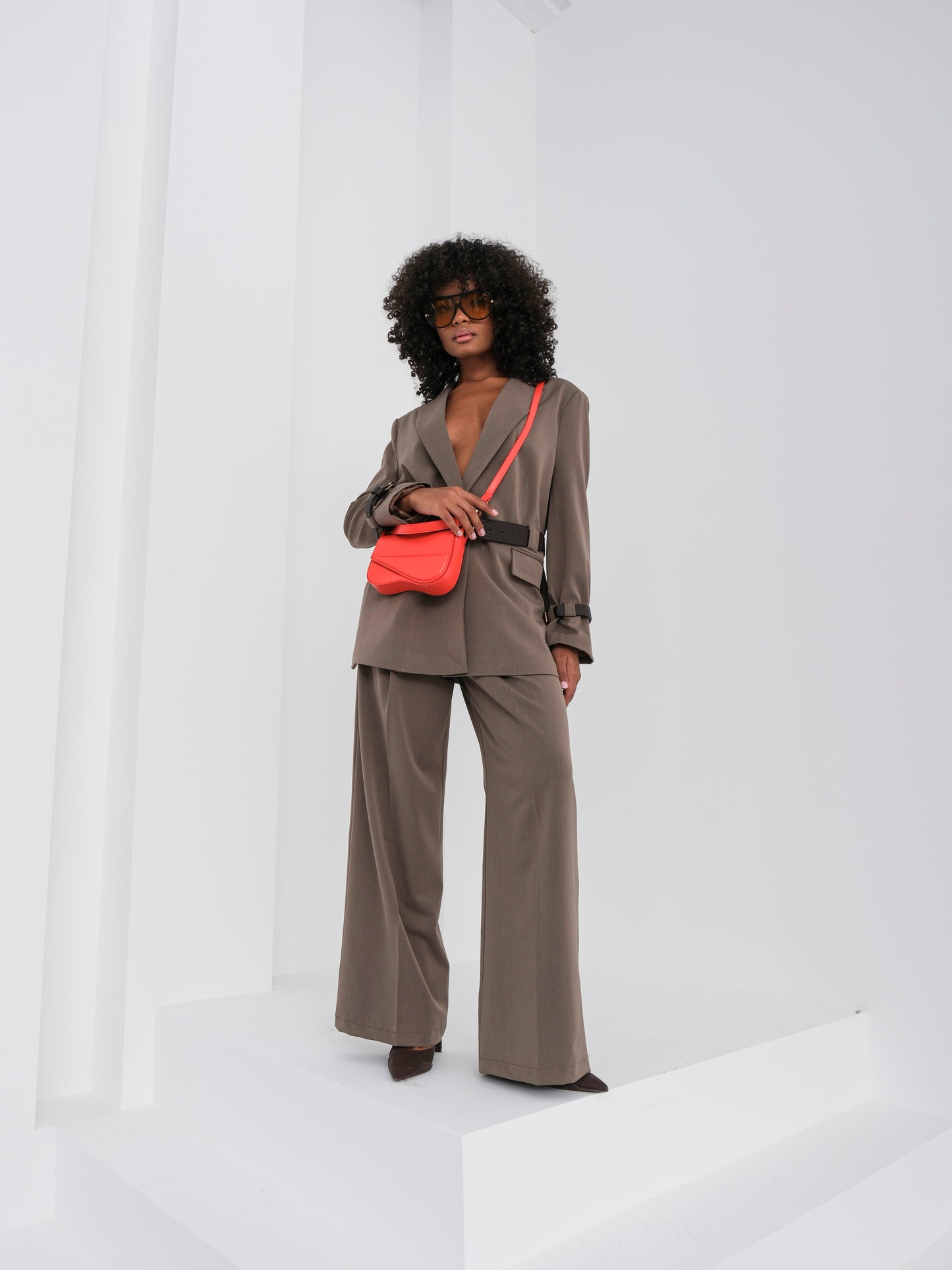 Vizon Oversize Blazer Ceket Pantolon Takım Elbise