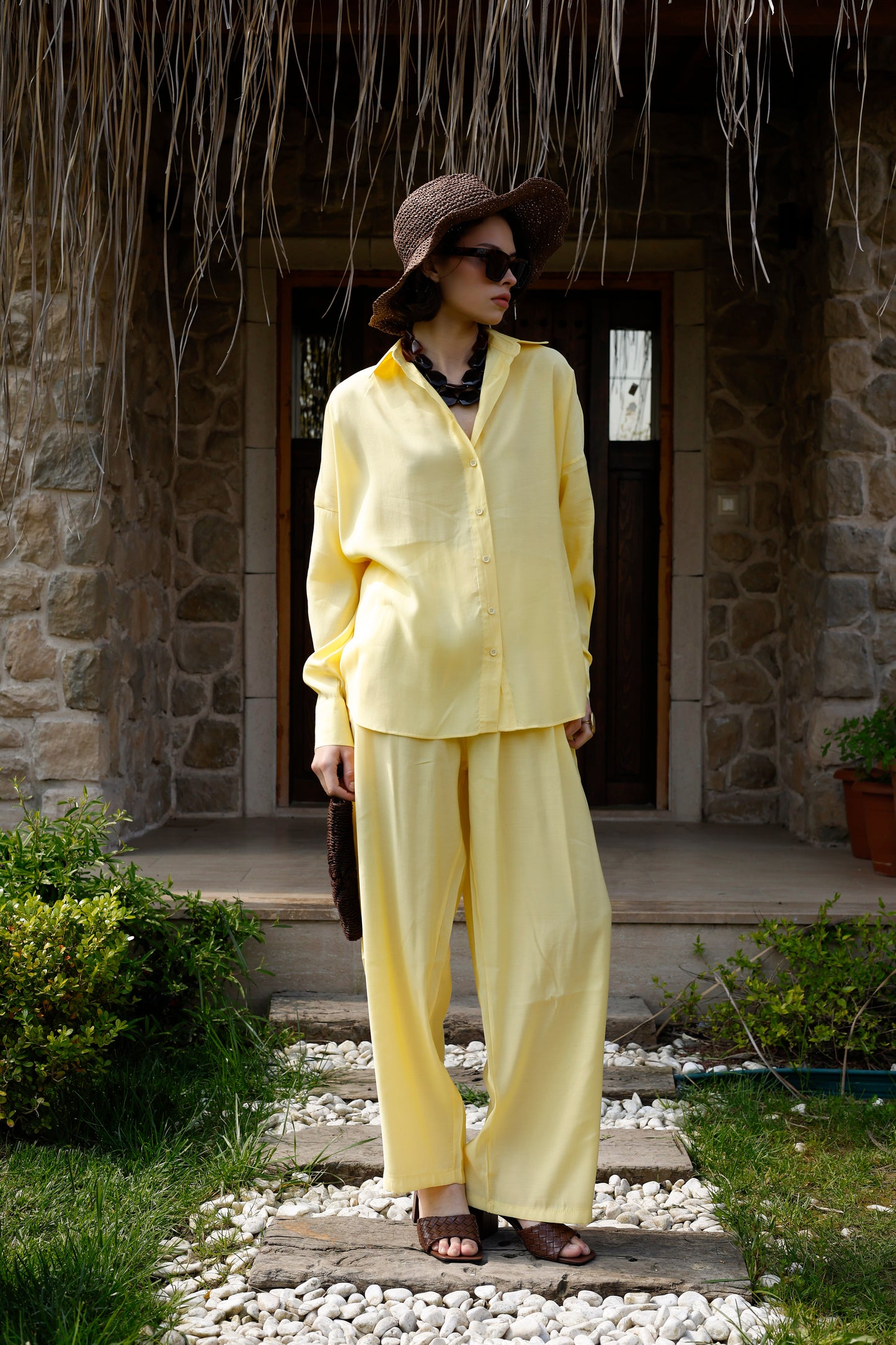 Oversize Gömlek Pantolon Takım