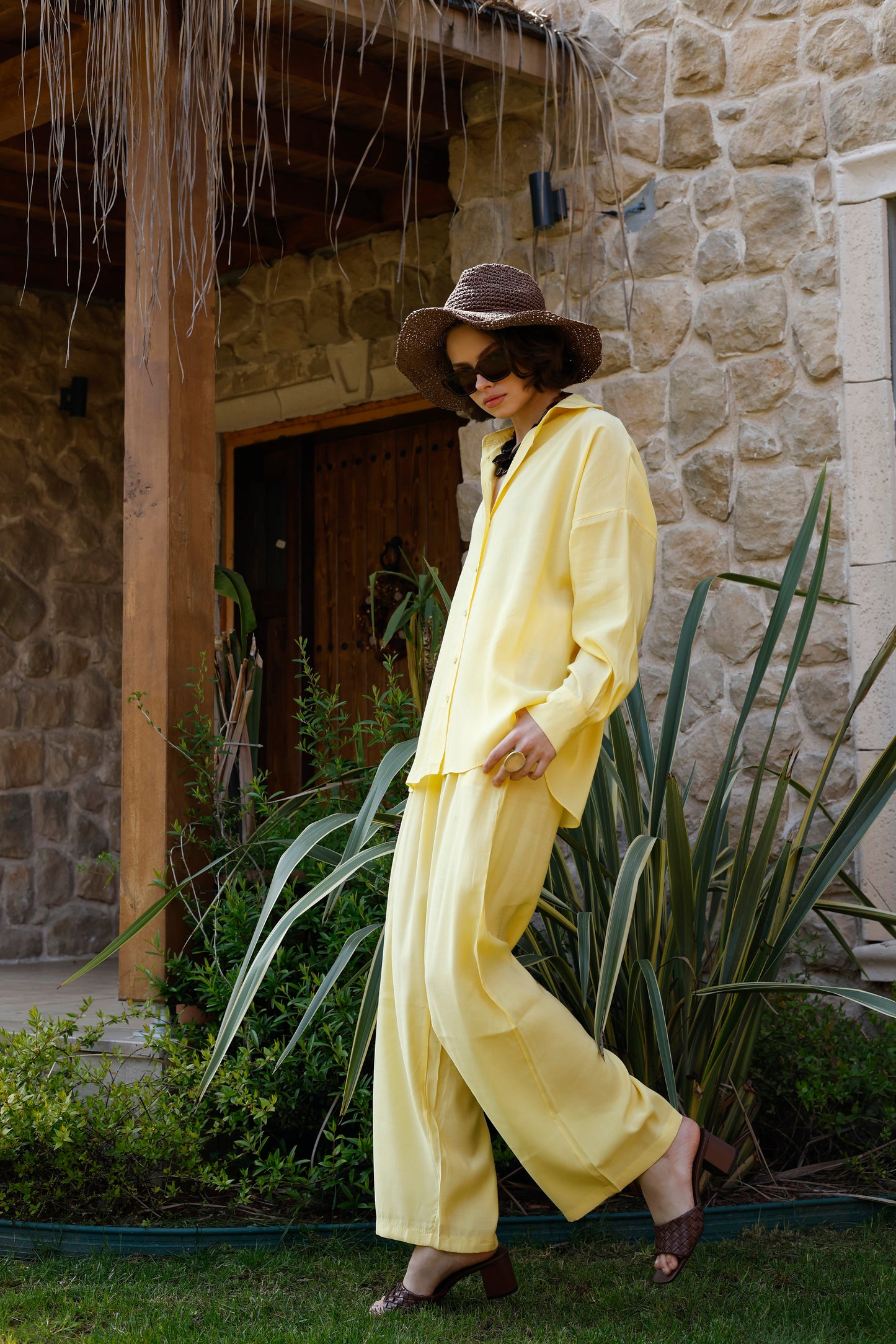 Oversize Gömlek Pantolon Takım