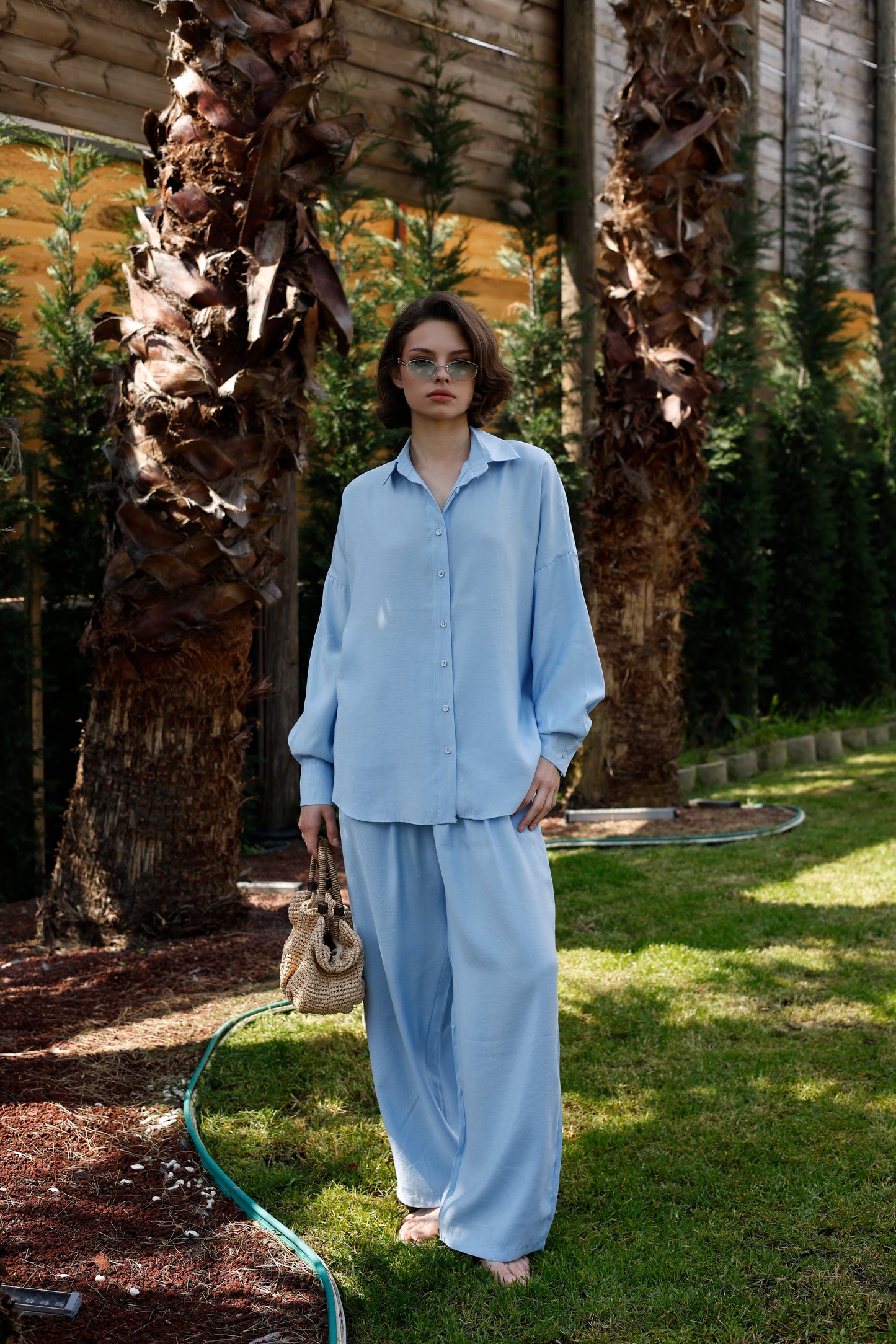 Oversize Gömlek Pantolon Takım