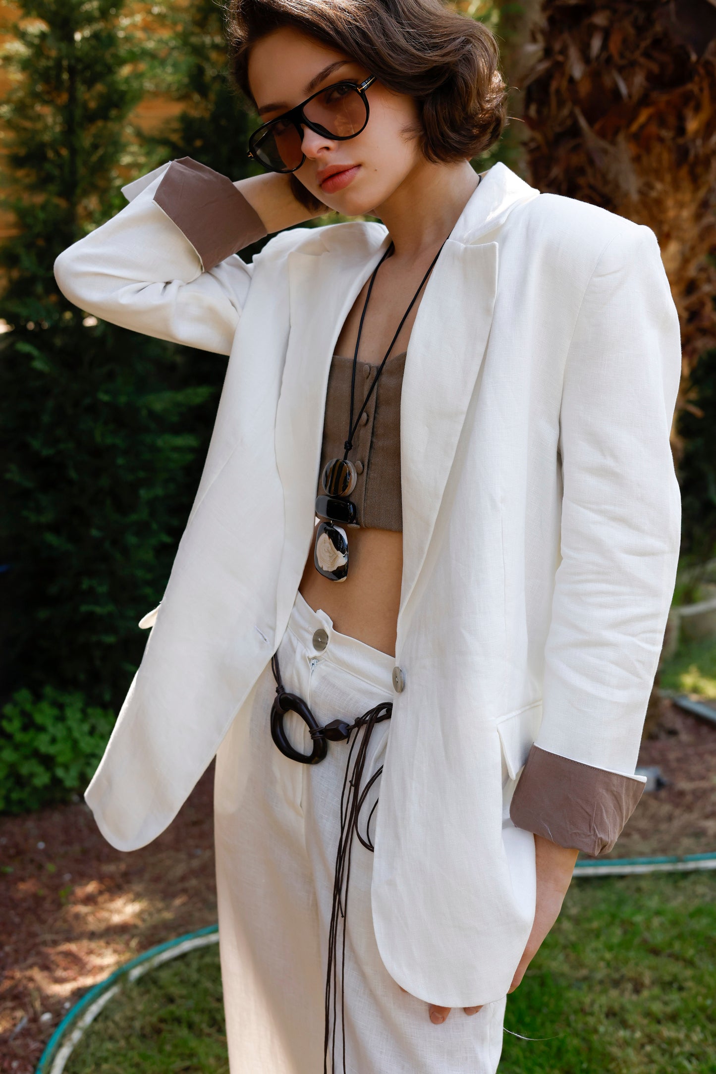 Limited Edition Keten Blazer Ceket