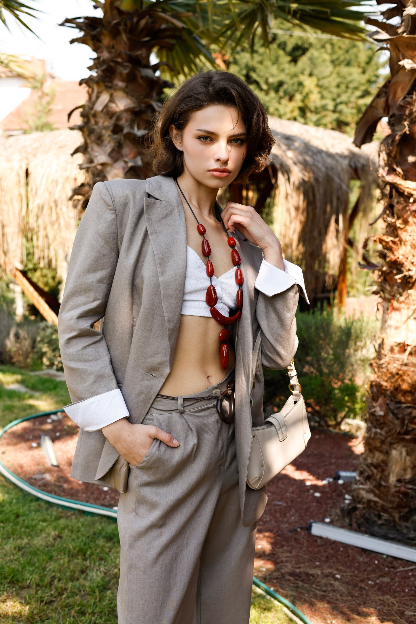 Limited Edition Keten Blazer Ceket