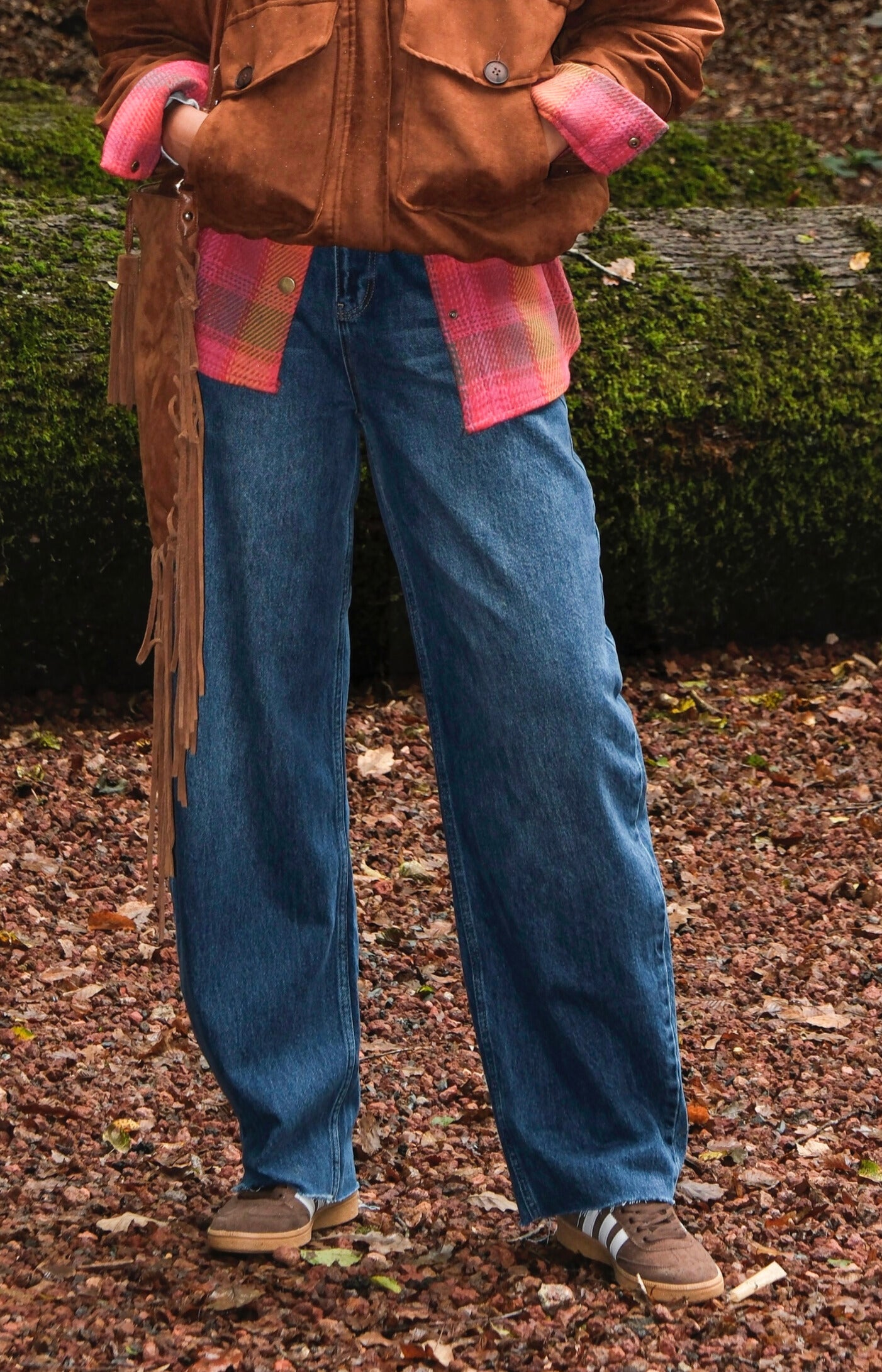 Yüksek Bel Balloon Fit Mavi Jean