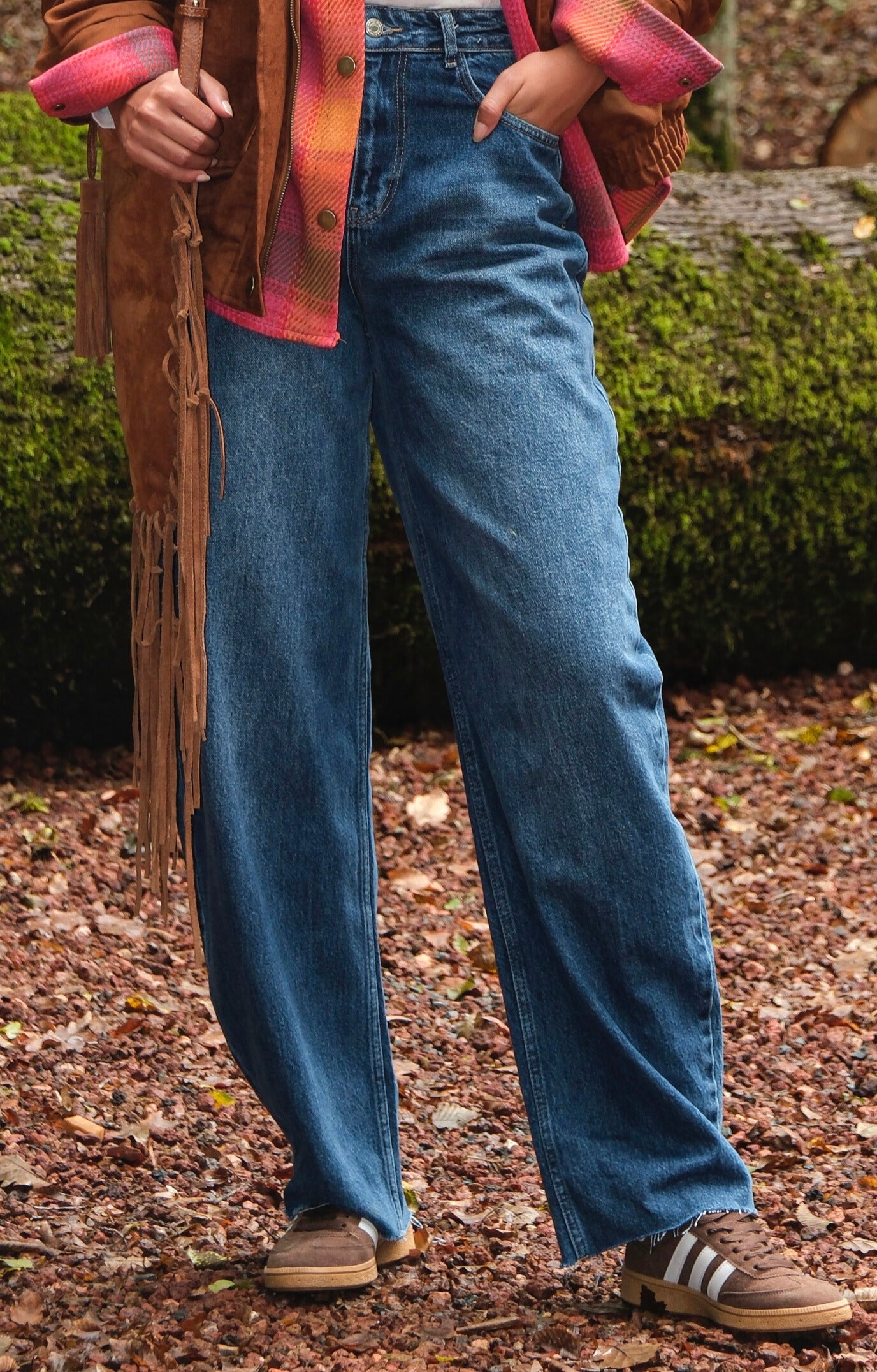 Yüksek Bel Balloon Fit Mavi Jean