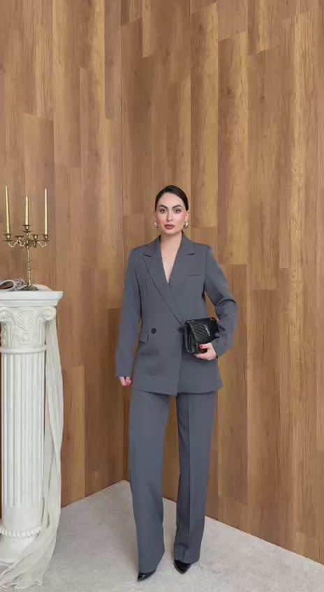 Limited Edition Ceket Palazzo Pantolon Takım